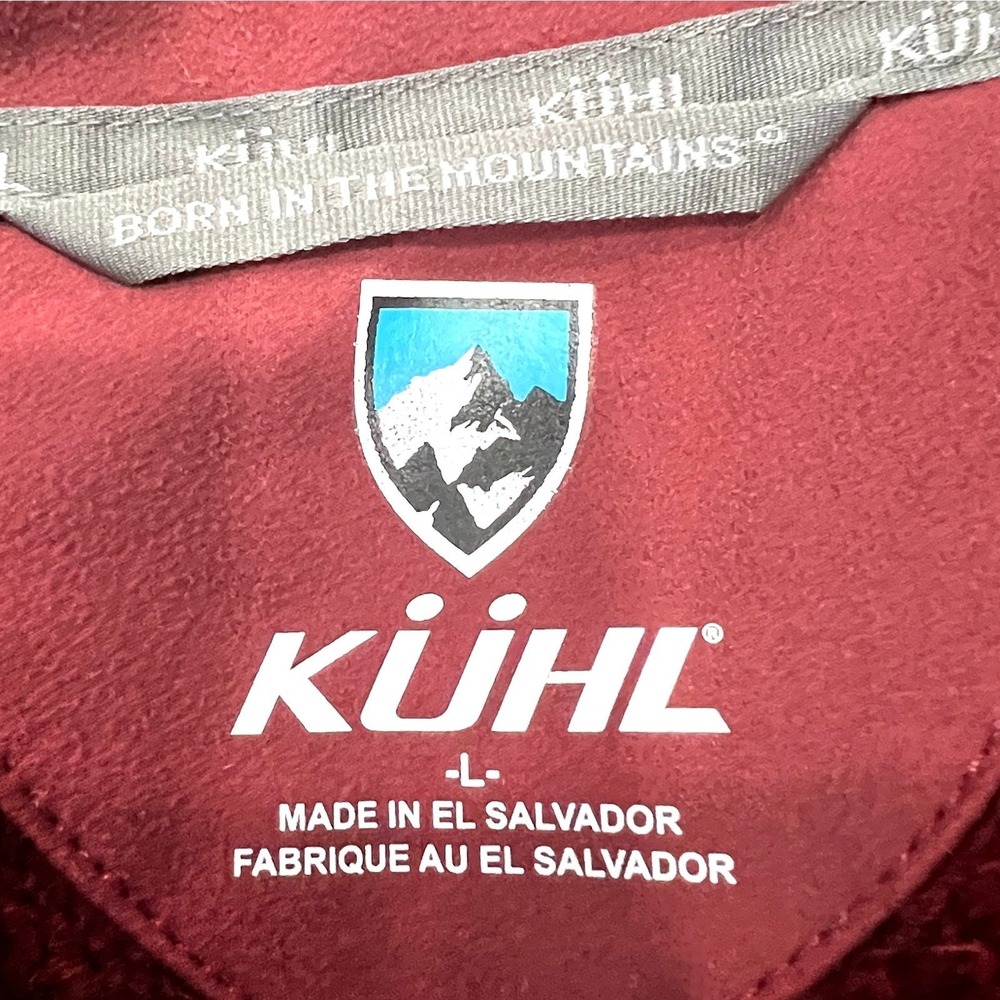Kuhl Womens Jacket L Alfpaca Fleece Outdoor Thumbholes Pockets Burgundy Tara - Picture 4 of 8